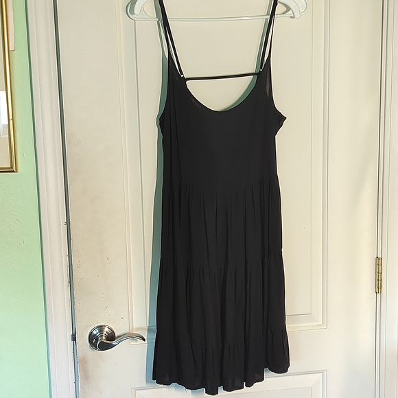 H&M Dresses Hm Open Back Black Summer Dress Poshmark
